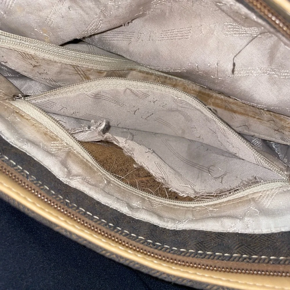 Elegant Tropea Italy Brown Patterned Shoulder Bag - Picture 11 of 11